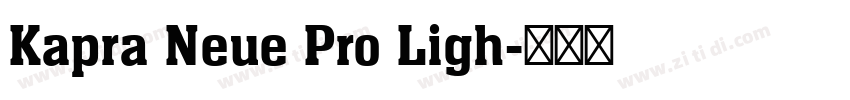 Kapra Neue Pro Ligh字体转换